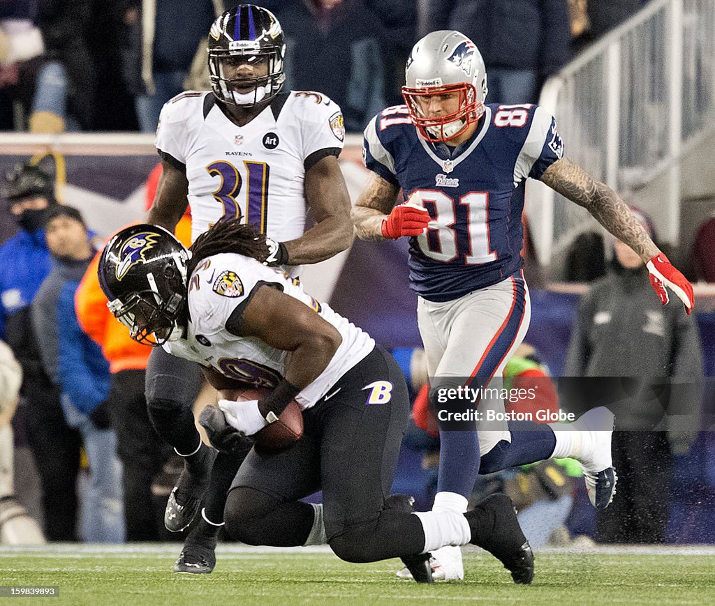 AFC Championship: Baltimore Ravens Vs. New England Patriots