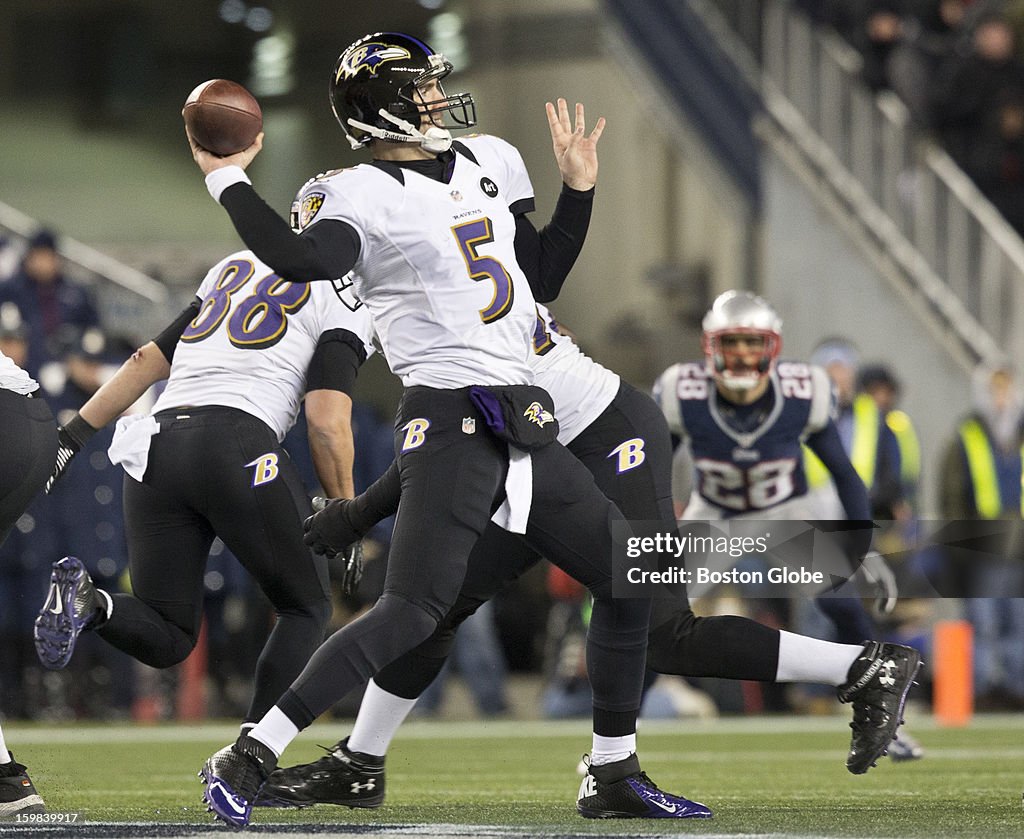 AFC Championship: Baltimore Ravens Vs. New England Patriots