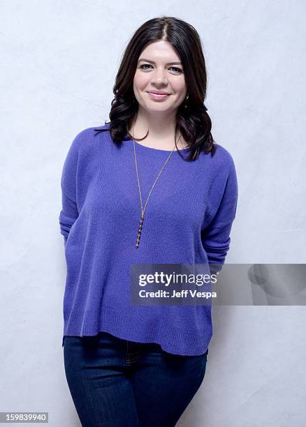 Actress Casey Wilson poses for a portrait during the 2013 Sundance Film Festival at the WireImage Portrait Studio at Village At The Lift on January...