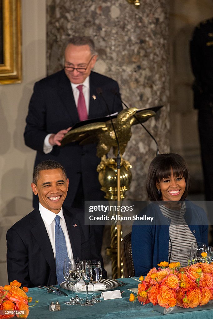 Barack Obama Attends The Inaugural Luncheon