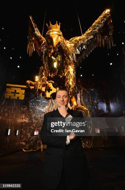 Jean-Marc Pontroue, CEO of Roger Dubuis poses in the Roger Dubuis booth during the 23rd Salon International de la Haute Horlogerie at the Geneva...