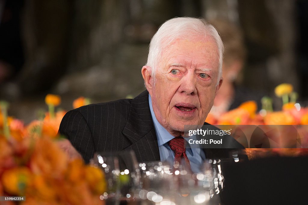Barack Obama Attends The Inaugural Luncheon