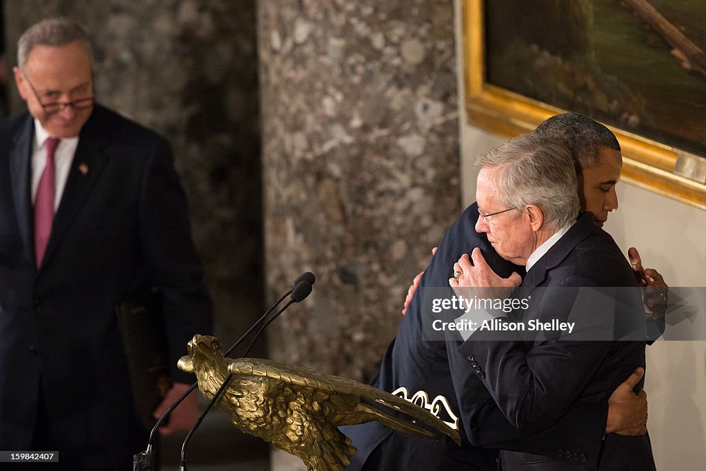 Barack Obama Attends The Inaugural Luncheon