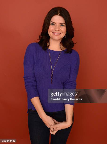 Actress Casey Wilson poses for a portrait during the 2013 Sundance Film Festival at the Getty Images Portrait Studio at Village at the Lift on...