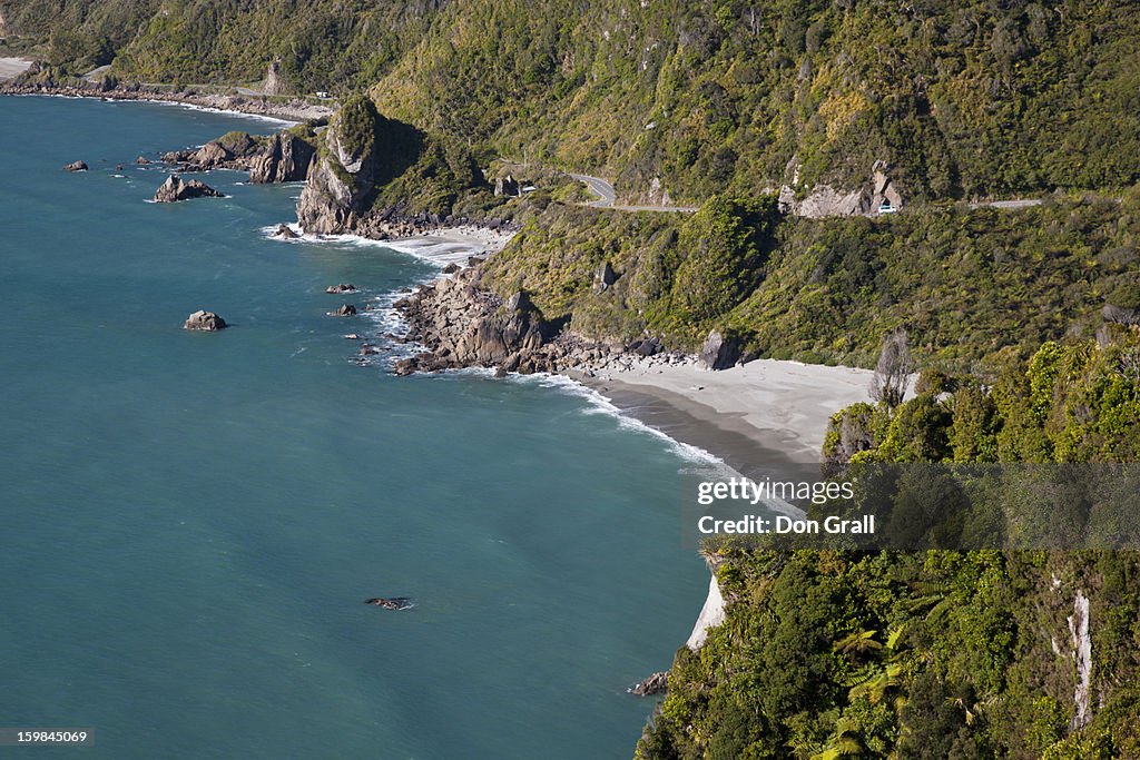 West coast highway, New Zealand