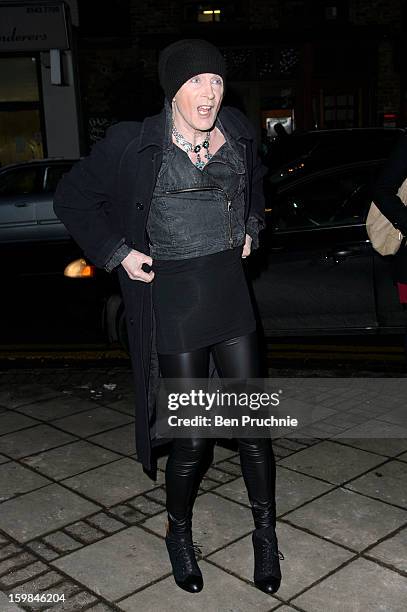 Richard O'Brien attends the opening night of The Rocky Horror Picture Show at New Wimbledon Theatre on January 21, 2013 in Wimbledon, England.