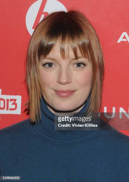 Director Sarah Polley attends "Stories We Tell" Premiere during the 2013 Sundance Film Festival at The Marc Theatre on January 21, 2013 in Park City,...
