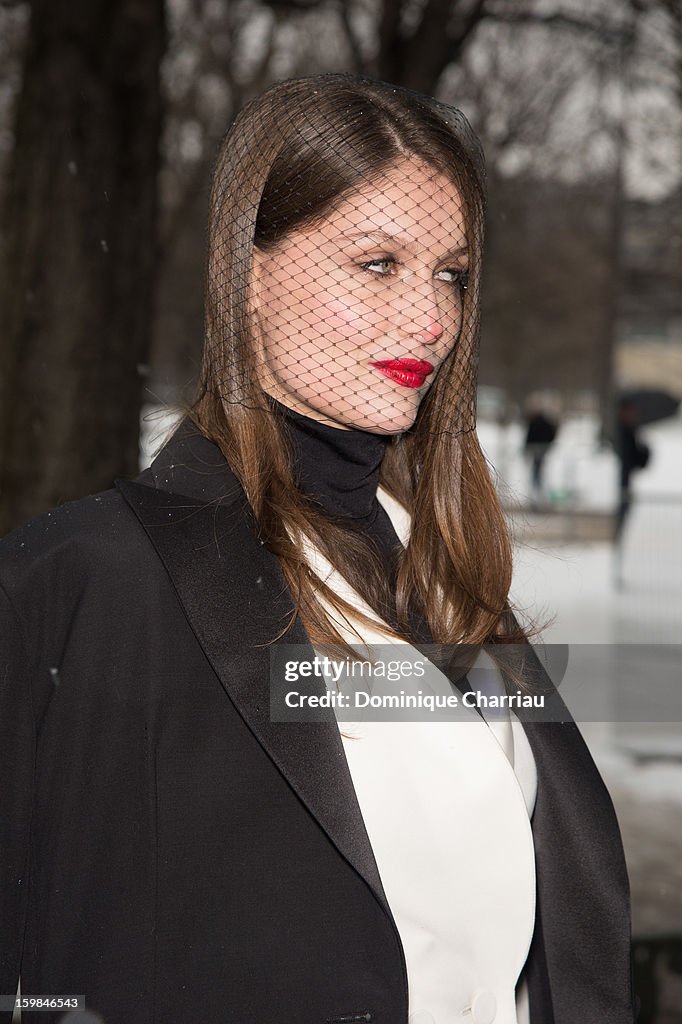 Christian Dior: Front Row - Paris Fashion Week Haute-Couture Spring/Summer 2013