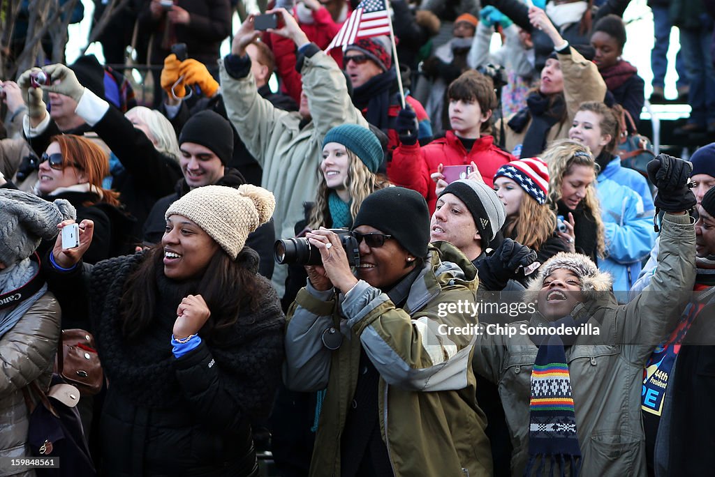 Inaugural Parade Held After Swearing In Ceremony