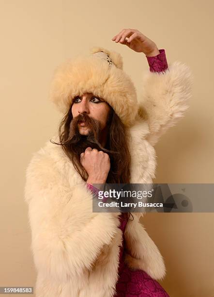 Alexander Antebi poses for a portrait during the 2013 Sundance Film Festival at the Getty Images Portrait Studio at Village at the Lift on January...
