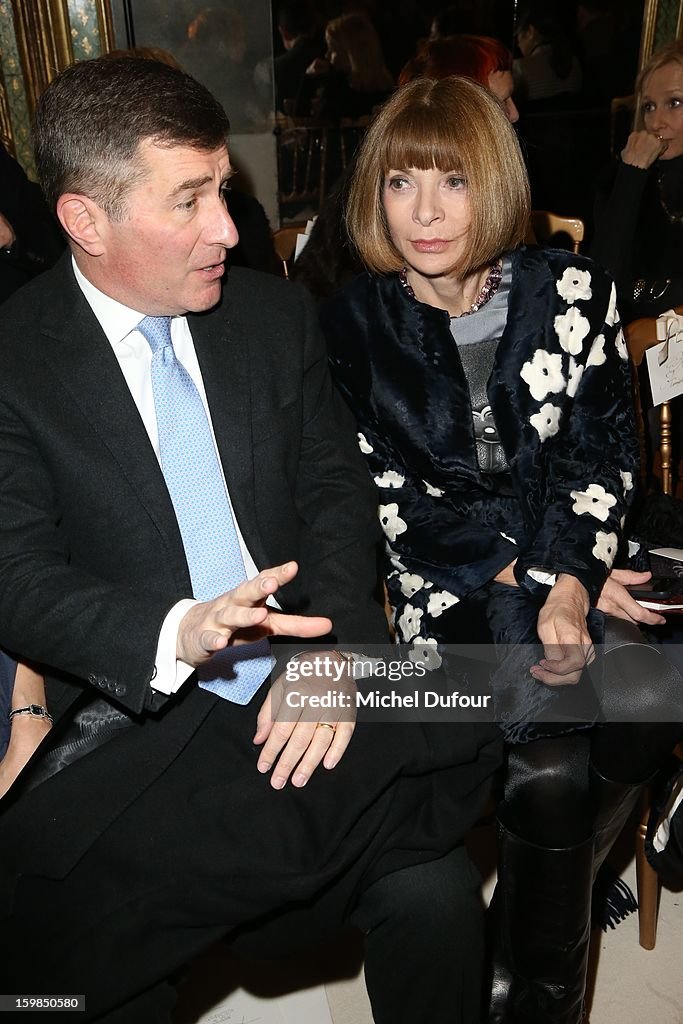 Anna Rivkin Charles Rivkin and Anna Wintour attend the Giambattista Valli... News ...