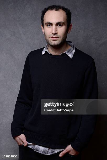 Actor Khalid Abdalla poses for a portrait during the 2013 Sundance Film Festival at the WireImage Portrait Studio at Village At The Lift on January...