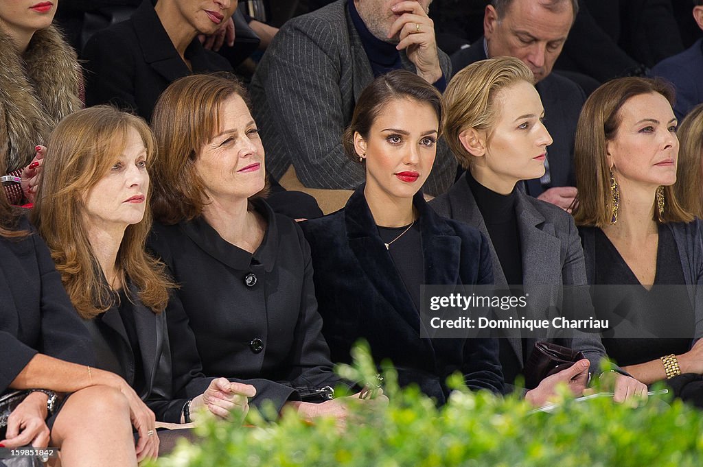 Christian Dior: Front Row - Paris Fashion Week Haute-Couture Spring/Summer 2013