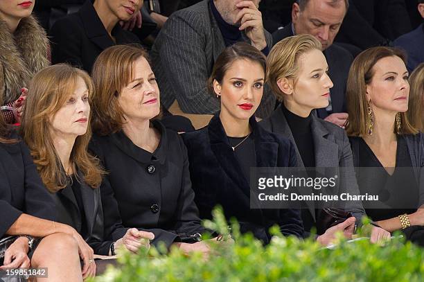 Isabelle Huppert, Sigourney Weaver, Jessica Alba, Leelee Sobieski and Carole Bouquet attend the Christian Dior Spring/Summer 2013 Haute-Couture show...