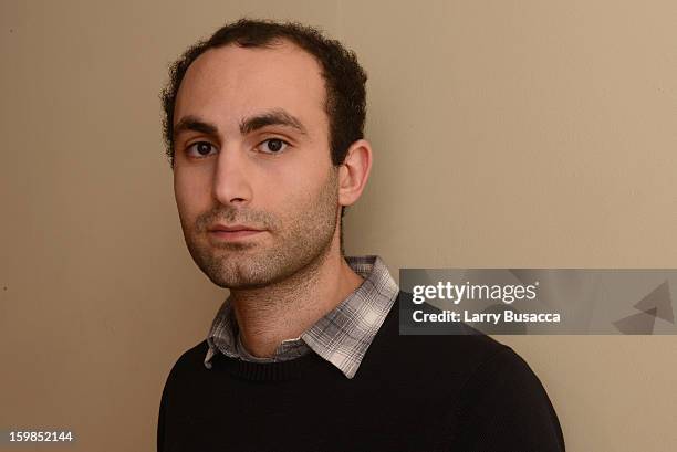 Actor Khalid Abdalla poses for a portrait during the 2013 Sundance Film Festival at the Getty Images Portrait Studio at Village at the Lift on...