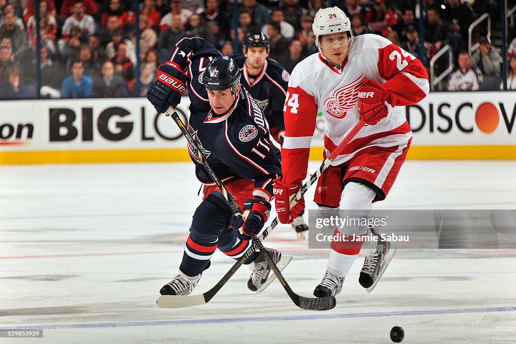 Detroit Red Wings v Columbus Blue Jackets