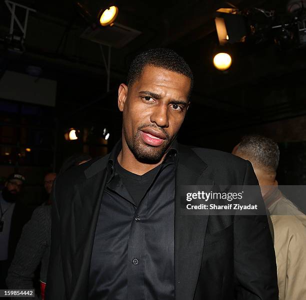 Kurt Thomas attends the Jordan Brand Melo M9 Shoe launch at Highline Stages on January 13, 2013 in New York City.