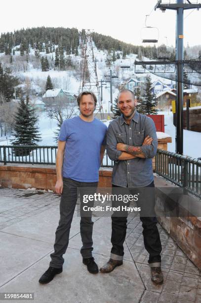 Musicans Dave Berg and Tony Esterly attend Day 4 of ASCAP Music Cafe at Sundance ASCAP Music Cafe during the 2013 Sundance Film Festival on January...