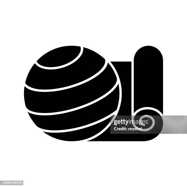 pilates icon solid style. vector icon design element for web page, mobile app, ui, ux design - hard workout stock illustrations