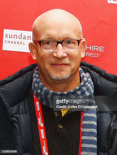 Filmmaker Alex Gibney attends the "We Steal Secrets: The Story Of Wikileaks" premiere at The Marc Theatre during the 2013 Sundance Film Festival on...