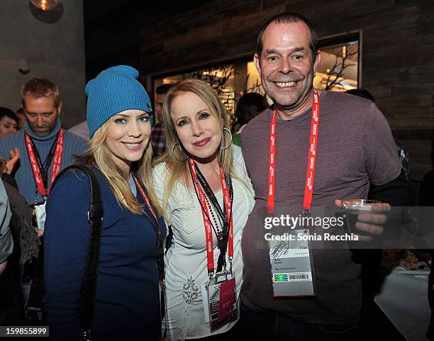 Actress Sherrie Rose, writer Elana Krausz and producer Beau Genot attend the Film Independent Sundance Reception at Riverhorse Cafe during the 2013...