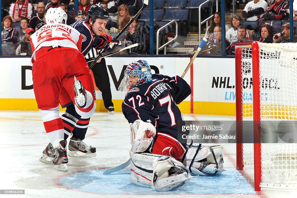 Detroit Red Wings v Columbus Blue Jackets