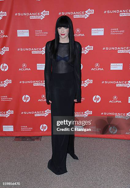 Audrey Napoleon attends 'The Necessary Death Of Charlie Countryman' premiere at Eccles Center Theatre during the 2013 Sundance Film Festival on...