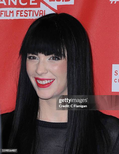 Audrey Napoleon attends 'The Necessary Death Of Charlie Countryman' premiere at Eccles Center Theatre during the 2013 Sundance Film Festival on...