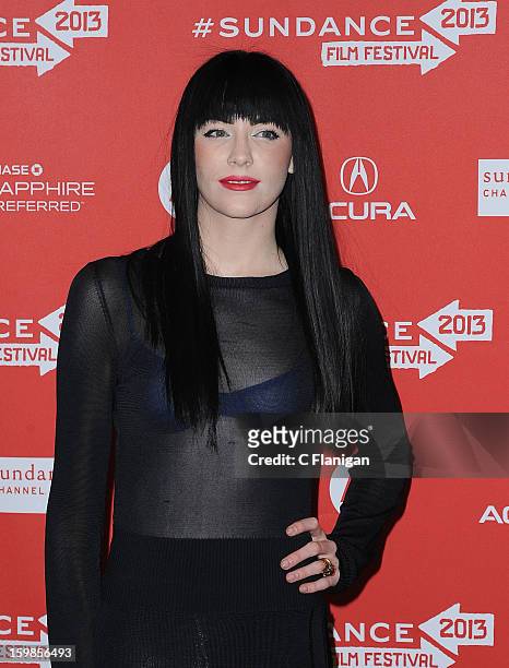 Audrey Napoleon attends 'The Necessary Death Of Charlie Countryman' premiere at Eccles Center Theatre during the 2013 Sundance Film Festival on...