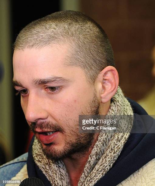 Actor Shia LeBouf attends 'The Necessary Death Of Charlie Countryman' premiere at Eccles Center Theatre during the 2013 Sundance Film Festival on...
