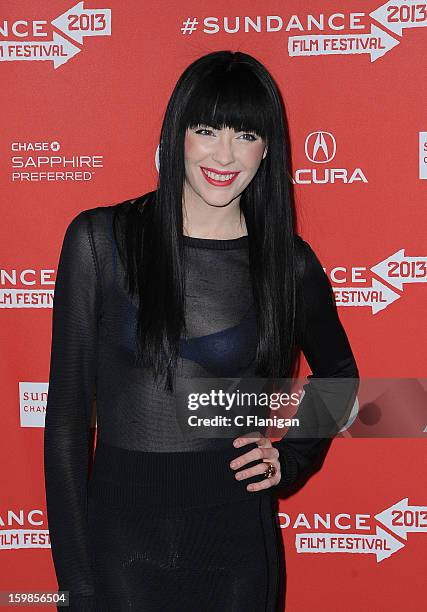 Audrey Napoleon attends 'The Necessary Death Of Charlie Countryman' premiere at Eccles Center Theatre during the 2013 Sundance Film Festival on...