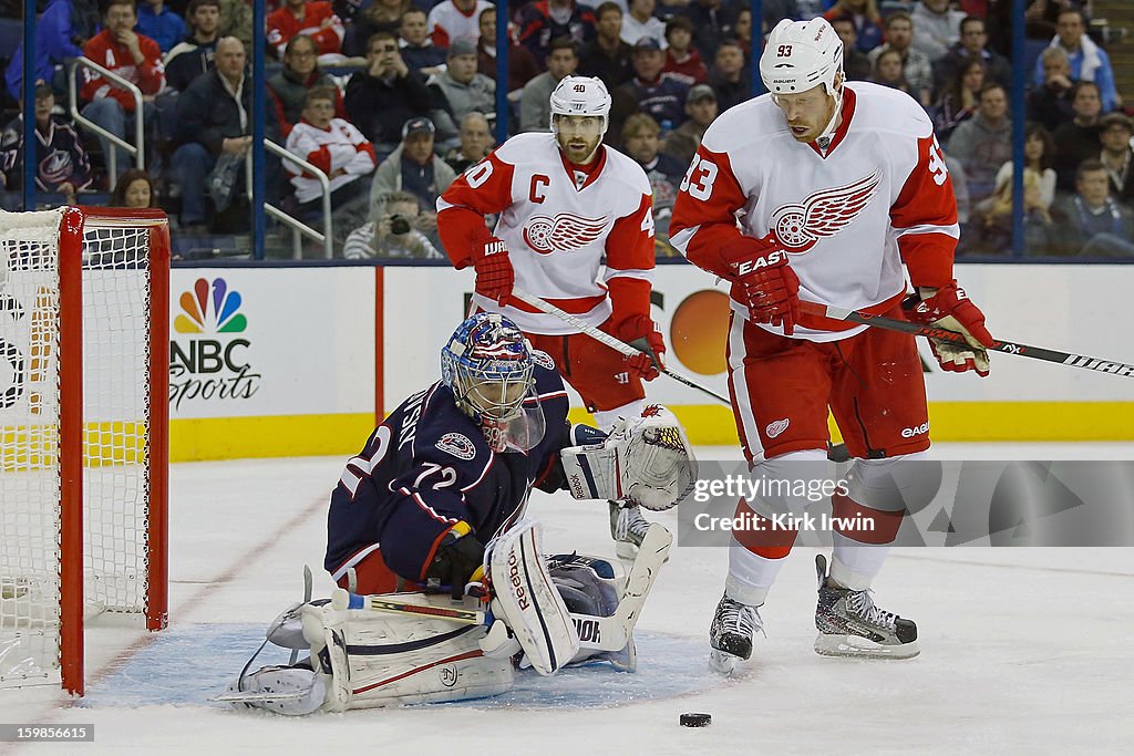 Detroit Red Wings v Columbus Blue Jackets