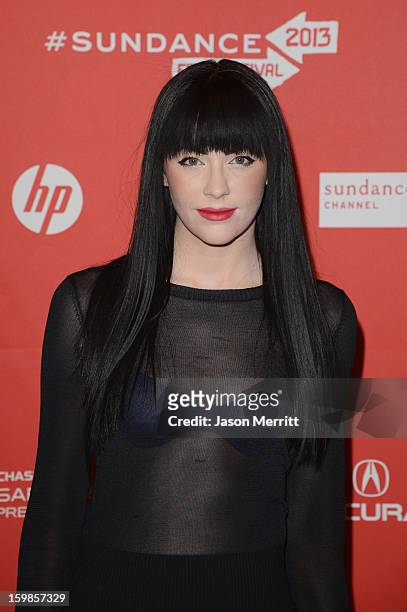 Audrey Napoleon attends "The Necessary Death Of Charlie Countryman" premiere at Eccles Center Theatre during the 2013 Sundance Film Festival on...