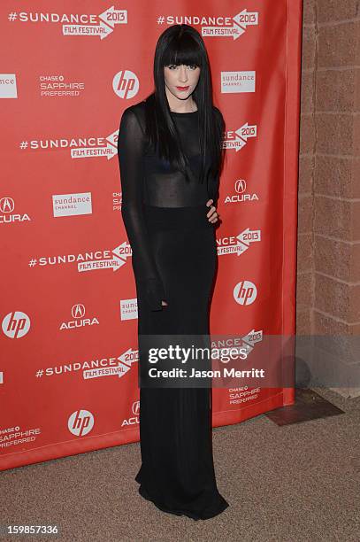 Audrey Napoleon attends "The Necessary Death Of Charlie Countryman" premiere at Eccles Center Theatre during the 2013 Sundance Film Festival on...