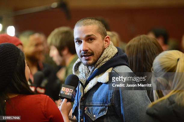Actor Shia LeBouf attends "The Necessary Death Of Charlie Countryman" premiere at Eccles Center Theatre during the 2013 Sundance Film Festival on...