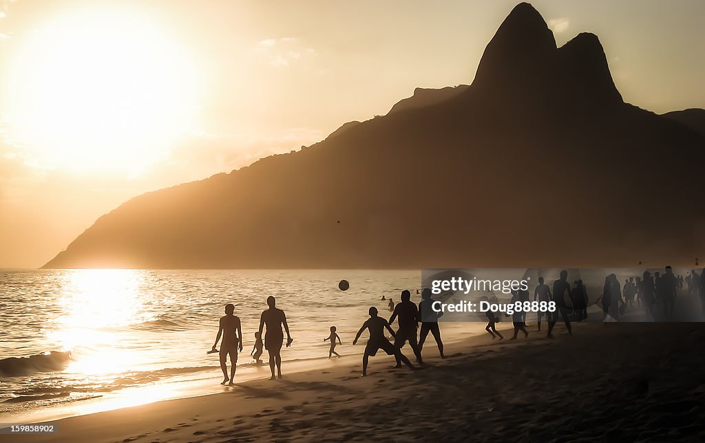 Rio De Janeiro Ipanema Beach Sunset