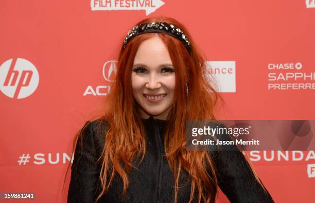 Actress Juno Temple attends the 'Afternoon Delight' premiere at Eccles Center Theatre during the 2013 Sundance Film Festival on January 21, 2013 in...