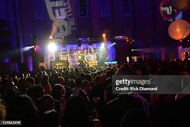 View of atmosphere at the Inaugural Ball hosted by BET Networks at Smithsonian American Art Museum & National Portrait Gallery on January 21, 2013 in...