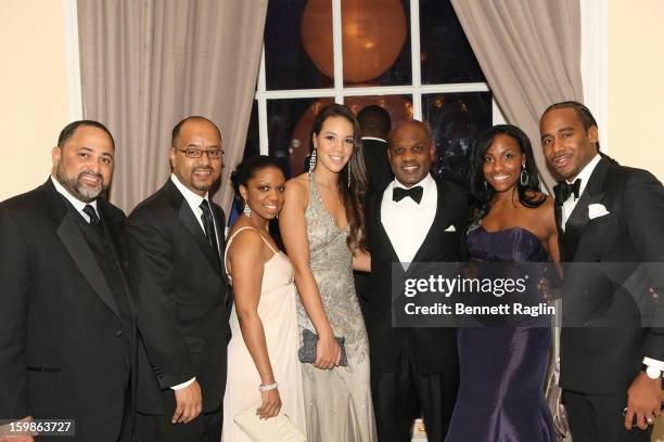 Guests attend the Inaugural Ball hosted by BET Networks at Smithsonian American Art Museum & National Portrait Gallery on January 21, 2013 in...