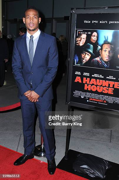 Actor Marlon Wayans attends the premiere of 'A Haunted House' at ArcLight Hollywood on January 3, 2013 in Hollywood, California.