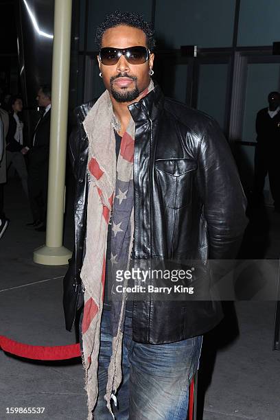 Actor Shawn Wayans attends the premiere of 'A Haunted House' at ArcLight Hollywood on January 3, 2013 in Hollywood, California.
