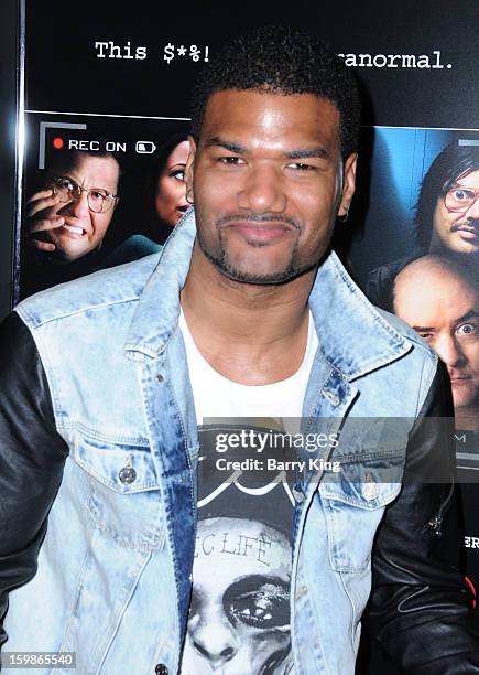 Actor Damien Dante Wayans attends the premiere of 'A Haunted House' at ArcLight Hollywood on January 3, 2013 in Hollywood, California.