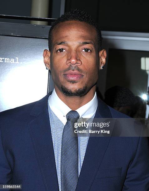 Actor Marlon Wayans attends the premiere of 'A Haunted House' at ArcLight Hollywood on January 3, 2013 in Hollywood, California.