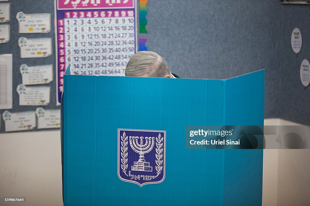 Netanyahu Casts His Vote In Israel's General Election