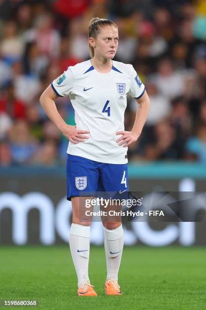 Keira Walsh of England reacts after the penalty is cancelled following the Video Assistant Referee review during the FIFA Women's World Cup Australia...