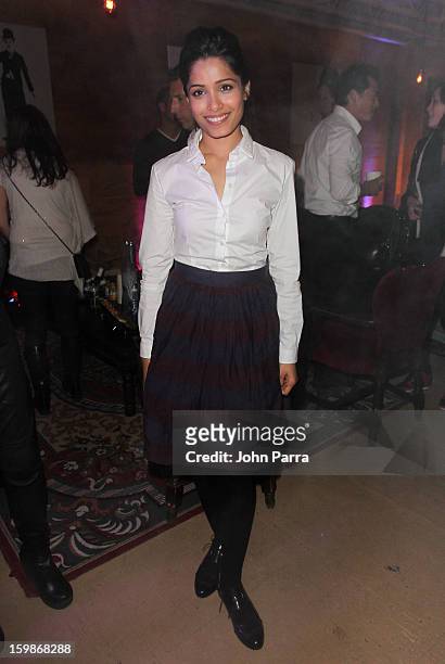 Actress Frieda Pinto attends the Necessary Death of Charlie Countryman After Party Sponsored By Belvedere And Simon Hammerstein's THE ACT LV at Nur...