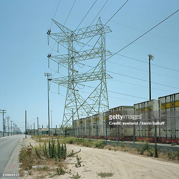 power transmission - vernon ca stock pictures, royalty-free photos & images