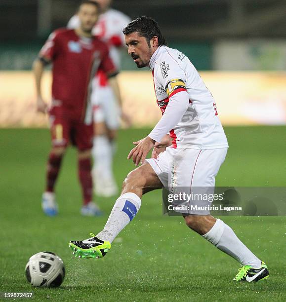 Gennaro Gattuso of Sion during the friendly match between Reggina Calcio and FC Sion on January 18, 2013 in Reggio Calabria, Italy.