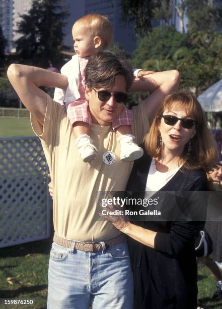 Actress Cassandra Peterson, husband Mark Pierson and daughter Sadie attend the Caring for Babies with AIDS' Fifth Annual Stroll-A-Thon on November...