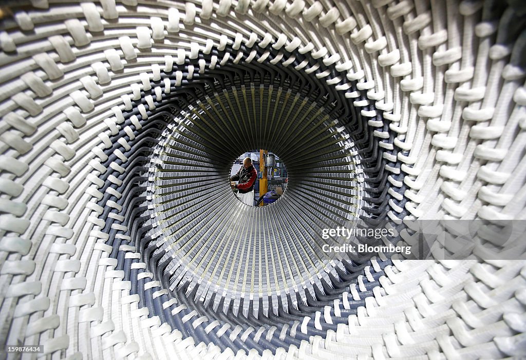 Turbine Production At Ansaldo Energia's Power-Plant Facility